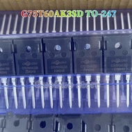 2pcs G75T60AK3SD TO-247 G75T60 AK3SD TO247 75A/600V inverter IGBT transistor New Original SKV9