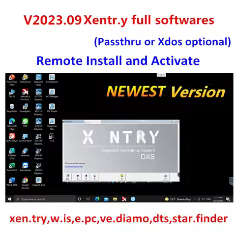 Latest V2023.09 Xentry Vedia.mo DT.S WI.S Software for MB STAR C4/C5/C6 Openport 2.0 Work for Diagno