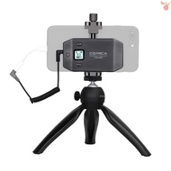 COMICA CVM-WS50(C) 6-Channel UHF Wireless Smartphone Lavalier Microphone System with Phone Clamp and Mini Tripod  Came-507