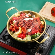 304 Stainless Steel Instant Noodle Pot Single Small Hot Pot Golden Double Ear Dry Pot Pot Aberdeen Household Gas Soup Pot Seafood Pot