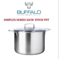 BUFFALO SIMPLEX SERIES 22cm Stock Pot With Lid
