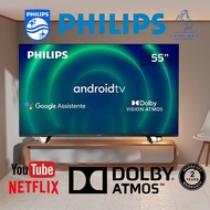 Philips 55 Inch Google TV 4K ULTRA HD UHD Smart Android TV LED TV 55PUT7428/68 YOUTUBE NETFLIX Dolby