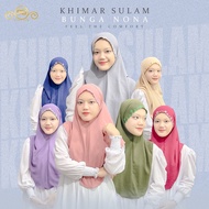 TUDUNG KHIMAR SULAM BUNGA NONA | KHIMAR SULAM | KHIMAR TALI | TUDUNG KHIMAR | TUDUNG KHIMAR MURAH