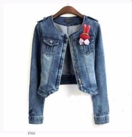 Terbaru JAKET JEANS LEA WANITA CEWEK ORIGINAL TEBAL MURAH jos