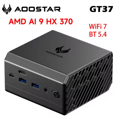 AOOSTAR GT37 AMD Ryzen™ AI 9 HX 370(up to 5.1GHz,80 TOPS) Mini PC LPDDR5X 32GB 8000MHz OCulink USB4 