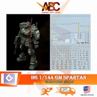(Evo) Waterslide Decal - HG 1/144 GM Spartan (Fluorescent) RGM-79S HGUC Model Kit Water Sticker HG79