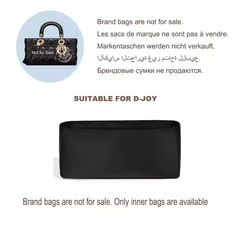 Bag Organizer for Dior Lady D-Joy Bag acetate satin storage cosmetic bag liner bag support inner bag