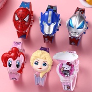 Girl's watch with Music with Light, 7 Colors, 7 Colors, Princess Forsen, Barbie, Kiddy, Princess Sof