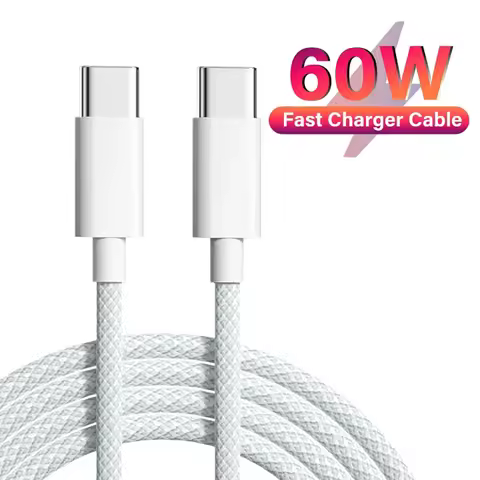 PD 60W USB C to USB Type C Cable Fast Charge Data Cable For Huawei Samsung Macbook iPad Data Line Ty