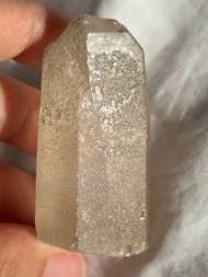 印記 白水晶柱 彩虹 浮生 白水晶簇 水晶柱 手握 手把玩