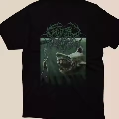 Guttural Slug Megalodon Classic Mens Black T shirt All Size S 4XL