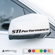 Car Rearview Mirror Sticker STi Performance Sticker