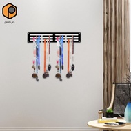 [prettyia] Medal Hanger Display Iron Easy Install Award Ribbon Display Holder Medal Holder for Runni