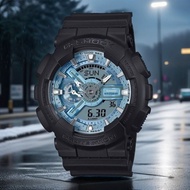 Casio G-Shock GA-110CD-1A2 Analog Digital Black Blue Fashion Men's Sport Watch