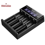 New USB LCD Battery Smart Charger 4 Slots Dual for 18650 3.7V Rechargeable Lithium Battery for 1.2V 