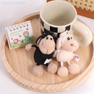 TIANCHUANG Alpaca Plush Keychain Handmade Cartoon Animal Keyring Bag Decoration Schoolbag Decoration