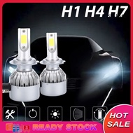 2Pcs C6 H1/H4/H7 Car LED Headlight Bulb 6000K Super Bright Light Driving Lamp