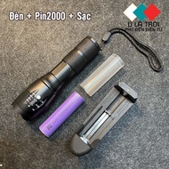 ComBo Đèn Pin Tia Cực Tím Cỡ Lớn Đèn UV chuyên dụng 395nm