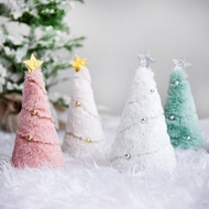 Christmas decoration. Mini Christmas tree. Plush Christmas tree. Christmas tree decoration hanging. Pink Christmas tree.