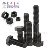 (100pcs.) 6x10mm, 6x12mm, 6x15mm, 6x20mm, 6x25mm HIGH CARBON BOLT WITH NUT WHOLESALE
