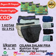 MEN'S UNDERWEAR 1 BOX CONTAINS 3 PCS TRIANGLE CD MEN'S UNDERWEAR 3 PCS