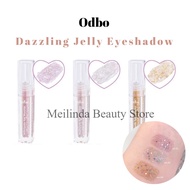 Odbo Dazzling Jelly Eyeshadow Glitter Vegan OD2013 | Jelly Texture, Smooth And Soft | Light And Not Heavy On The Skin | Apply Above eyeshadow To Increase Dimensions | Vegan|