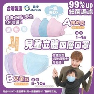 [現貨]台灣興安 2D立體四層幼童/兒童醫用口罩(1盒50入)