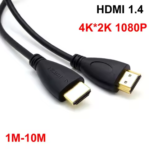 0.5M 1M 1.5M 1M 2M 3M 5M 10M 15M Gold Plated HDMI-compatible Cable 1.4 1080p 4K 3D video cables for 