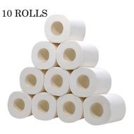 Economy Toilet Roll Tissue Paper / Bathroom Pulp Tissue Paper (10 Rolls)