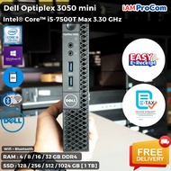 คอมพิวเตอร์มินิ Dell Optiplex 3050 Micro - CPU Core i5-7500T Max 3.3 GHz [Gen7] SSD ต่อ WIFI / Bluetooth คอมมือสอง คอมมินิ