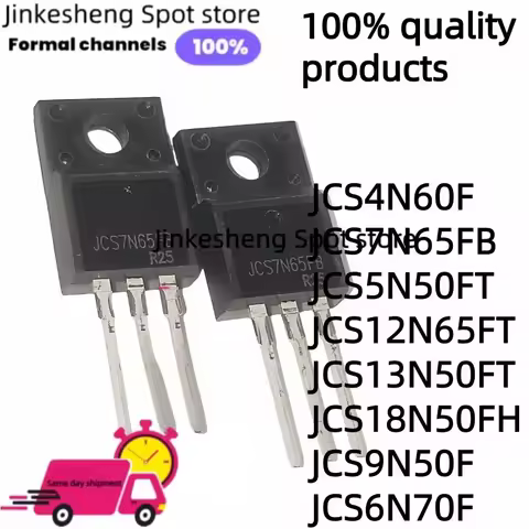 10 piece NEW JCS4N60F JCS7N65FB JCS5N50FT JCS12N65FT JCS13N50FT JCS18N50FH JCS9N50F JCS6N70F TO-220F