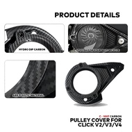 CLICK V2 / CLICK V3 / CLICK V4 PULLEY COVER WITH TRANSPARENT SCREEN FOR HONDA CLICK V2 / V3