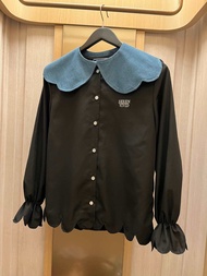 SEREN VIVID - Enchanted Hearts long sleeve shirt with preppy collar (ปกถอดได้)