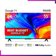 TELEVISI 55 INCH /TCL 55A18 A18 SMART TV8 ANDROID 4K UHD GOOGLE TV