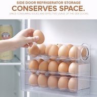 30 Grid Egg Tray 3 Layer Egg Storage Box Organizer Rack Container Container Automatic Flip Tray