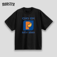 MONSTER MONSTER MONSTER MONSTER | Local brand oversize Cotton T-shirt for Full Bottle Children