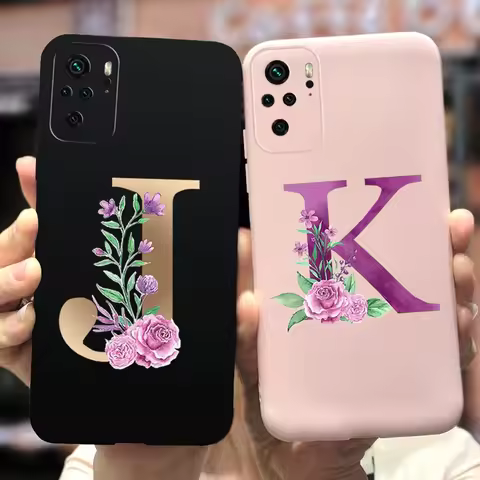 For Xiaomi Redmi Note 10 Pro Case Note10 S Cute Letters Back Cover For Xiaomi Redmi Note 10 Pro Phon
