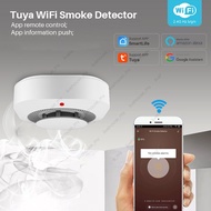 Tuya Wifi Smoke Detector Sensor 90db Alarm Fire Smart Fire Protection Home Security Alarm Smart Life