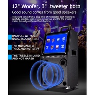 Portable High Quality System 10Inch Woofer Trolley Karaoke Speaker Outdoor Speaker with 15inch HD Screen blue tooth speaker