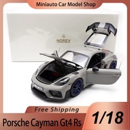 New In Stock Norev 1:18 Porsche Cayman Gt4 Rs Alloy Miniature Diecast Model Porsche Sports Car Model