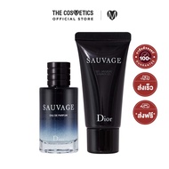 Dior Sauvage Eau De Parfum Set # 2 Items เซต น้ำหอม ผู้ชาย กลิ่นแนว Amber Fougere + เจลอาบน้ำเซต สบู