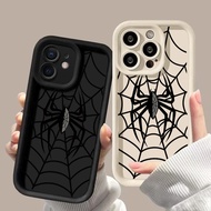 Black Spider Web Cover For Motorola Moto G86 G85 G84 G87 G17 G37 G56 G54 G75 G15 G35 G53 G22 Cellpho