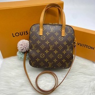 Louis Vuitton LV 老花字紋 豆腐二用包/斜背包/肩背包/手提包