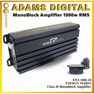 Adams Digital High Power Class D Monoblock Amplifier Car Amp Audio ENA 1000.1D Energy Series
