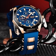{Best-selling party decoration}นาฬิกาผู้ชายแฟชั่นใหม่2023 LIGE,นาฬิกาแบรนด์หรูนาฬิกาควอตซ์บอกวันที่นาฬิกาข้อมือกันน้ำนาฬิกาซิลิโคนสปอร์ต