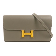 HERMES Evercolor皮革Constance To Go肩背袋Gris Meyer