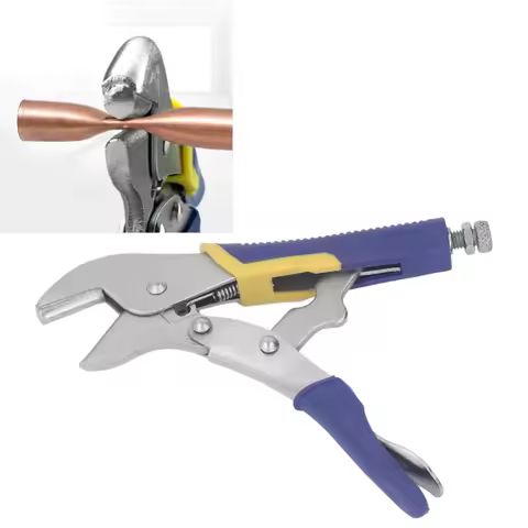 Pinch Off Pliers C45 Steel 7mm Straight Jaw Locking Pliers Tool For Copper Hoses