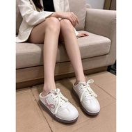 FJ Fashion Bow Tie Slip-On Mules for Women | Waterproof PVC Thick Sole Casual Sneakers 369