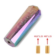 Crystal roasted diamond shift knob, 6-inch (15cm) and 7-inch (20cm) short shift knobs, with 2 adapte