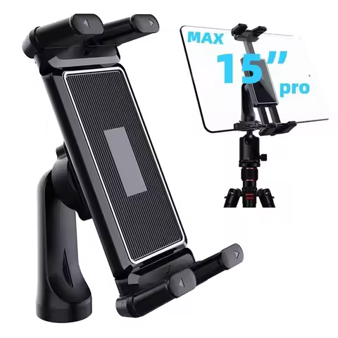 Tripod Monopod Universa Holder Mount,Stand Compatible with 7"-15" Tablets IPad,4"-7"Folding Screen/S